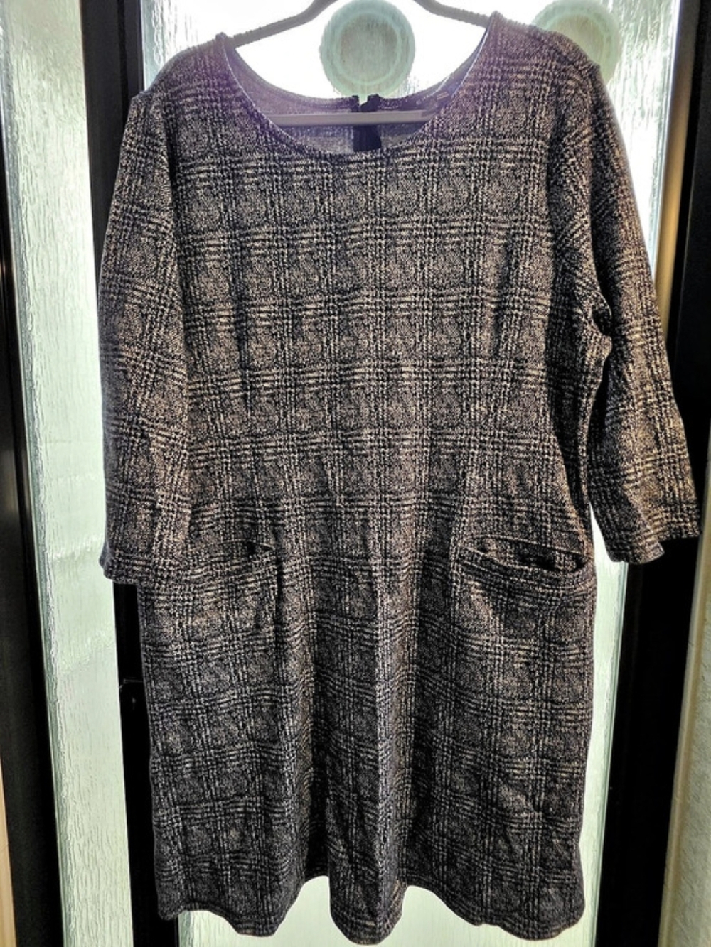 Hawthorn PlaidDress in Navy & White XXL Like New